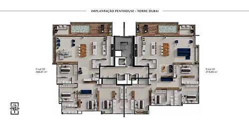 Planta - Penthouse - Torre Dubai